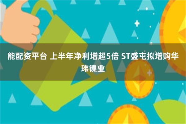 能配资平台 上半年净利增超5倍 ST盛屯拟增购华玮镍业