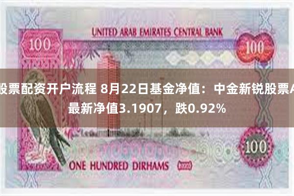 股票配资开户流程 8月22日基金净值：中金新锐股票A最新净值3.1907，跌0.92%